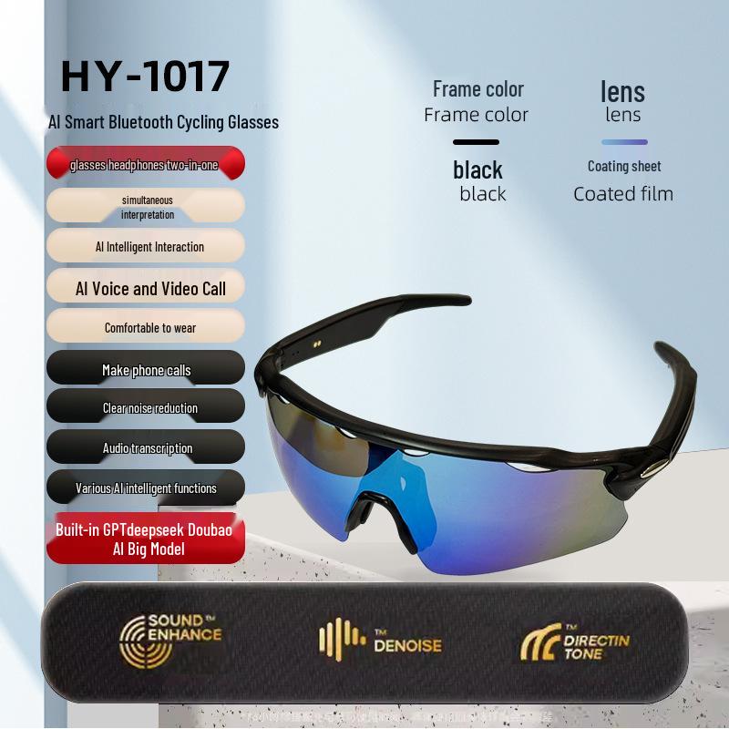 Smart Bluetooth Cycling Glasses with AI Voice Translation