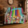 Cute Dog P-Patrol Cartoon Soft Flannel Throw Blanket,Cozy Blanket for Bed,Couch,Sofa,Bedroom,Living Room,Travel,Picnic kids