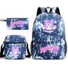 Spielwaren Aphmau Schultasche Cartoon Rucksack Federmäppchen Umhängetasche Dreiteiliges Set