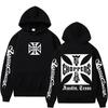 West Coast Chopper Logo Pattern Hoodie, Men's Retro Streetwear, Unisex Long-sleeved Sweatshirt, Men's Gothic Hoodie.