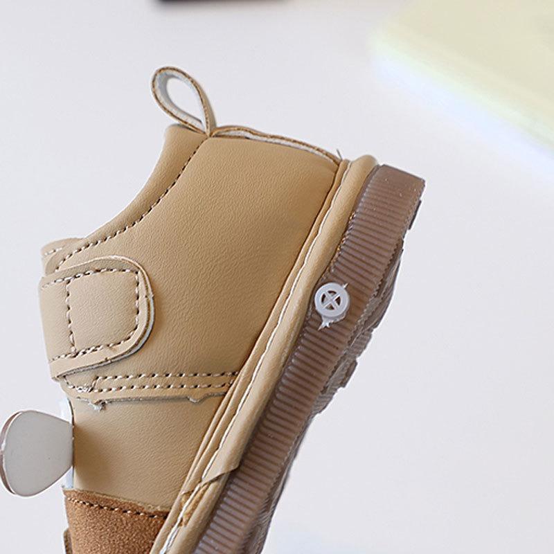 Spring/Autumn Style Walking Shoes 0-1-2 Years Old, Soft-Soled Cartoon Single Shoes for Boys and Girls, 3-6-12 Months Squeaky Shoes.