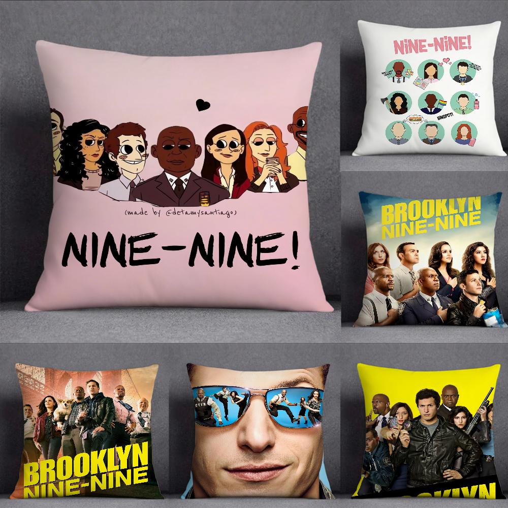 TV B-Brooklyn N-Nine-Nine Pillow Case Square Double-Sided Printing Short Plush Sofa Cushion Cover Bedroom Bedside Pillow