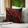 1pcs Wine Red Marble Pillowcase Square Bedroom Cushion Covers Zipper Living Soft Home Comfortable Decor 45x45cm