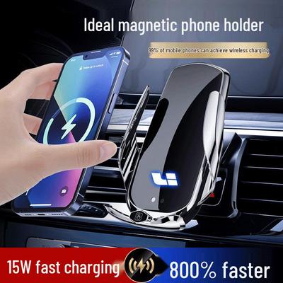 Support de téléphone de voiture magnétique sans fil à charge rapide ONE/L9+L8 pour grille d'aération et navigation