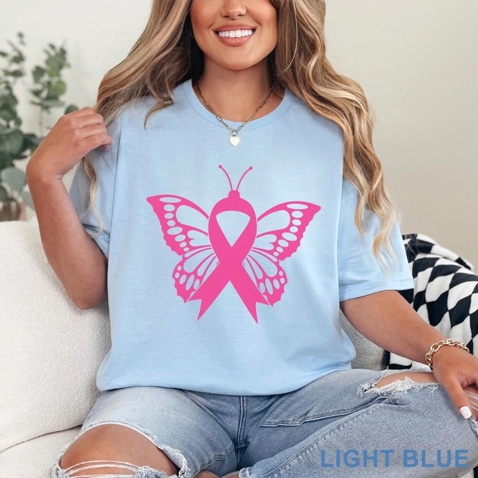 Cancer Warrior Butterfly Shirt, Cancer Shirt , Breast Cancer Tee, 203520 2XL