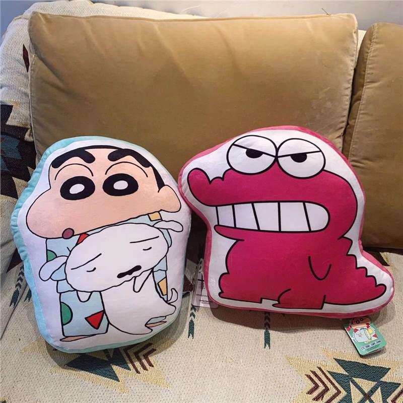 Crayon Shin-chan Plush Pillow Pajamas - Square Cushion for Holiday or Birthday Gift