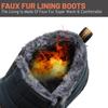 Men Snow Boots Women Winter Cotton Shoes Super Warm Ankle Boots Waterproof Warm Plush Boots Footwear Plus Size 47 Outdoor High Top Warm Furry Sneakers