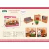 Forest Home Animal Family Mini Rabbit Villa Living Room Kitchen Bedroom Garden Micro Furniture Set Girl Pretend Play Toy Model