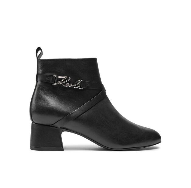 Kotníkové boty KARL LAGERFELD KL30354, černé