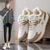 2 Cotton Shoes Winter Women's Warm Fleece Thickened Lightweight Dad Shoes Fashionable Low-top Running