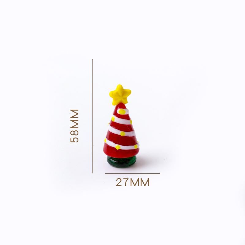 Christmas Glass Ornament Christmas Tree Santa Claus Creative Cartoon Desktop Ornament Car Ornament Decoration Gift
