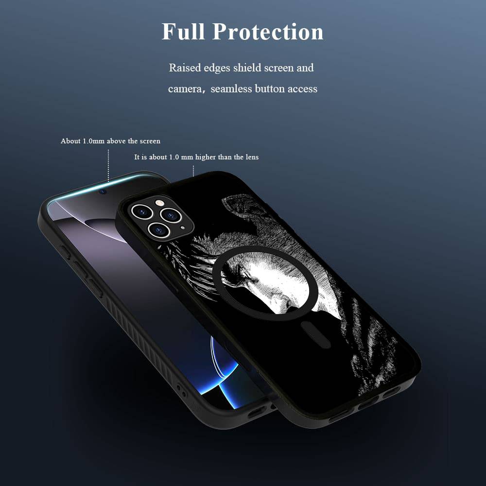 Berserk Guts Gorące Etui na Telefon Anime Dla iPhone 13 14 15 11 12 16 17 Pro Max Plus Dla Magsafe Magnetyczna Obudowa