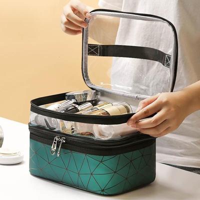 Multifunktions-Reise-Make-up-Tasche, modische Diamant-Kosmetiktasche, Toilettenartikel-Organizer, wasserdichte Kulturtasche