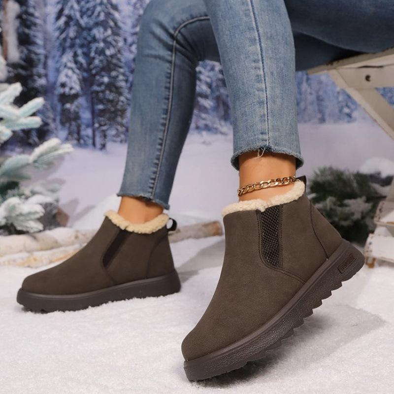 Winter Snow Boots Thick Bottom Side Chain Warm Comfortable Snow Boots for Women