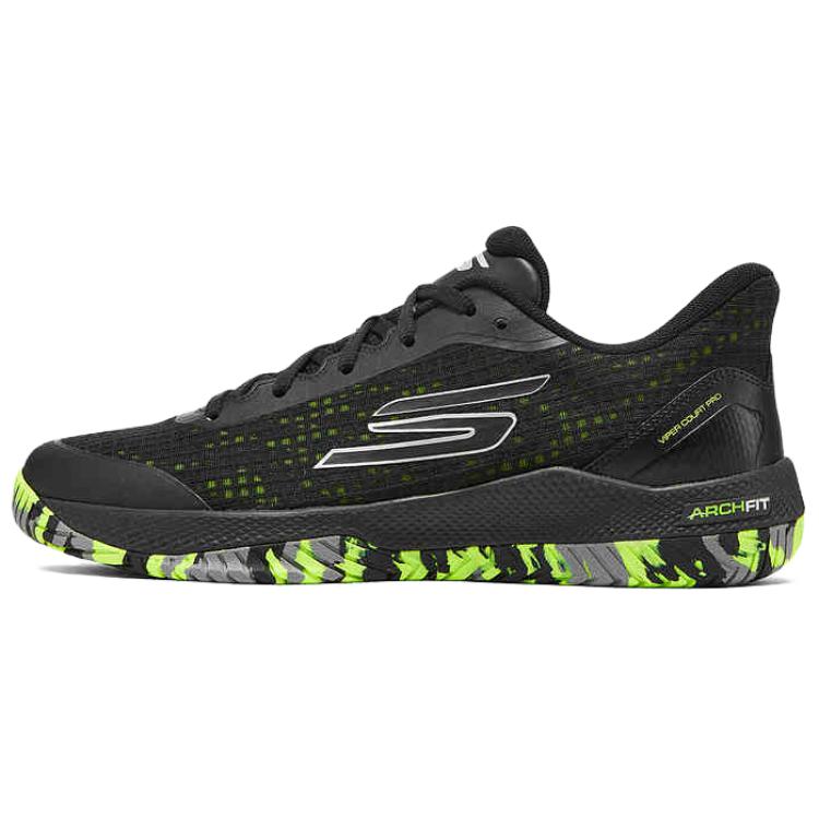 Skechers Go Pickleball Comfortable Soft Shock Absorbing Durable Low Top Training Shoes Men sneaker Black 246069C-BLK 44