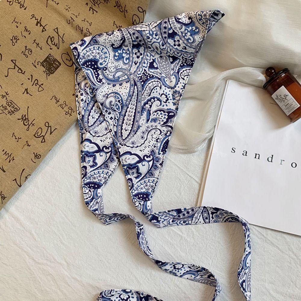 Ethnic Style Cashew Flower Waist Wrap Multicolor Belt Stylish Triangular Scarf  Women