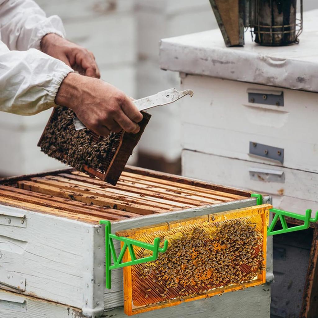 Beehive Frame Holder Plastic Beekeeping Grip Frame Perch for Beekeeper Hive Inspection Bee Collection Apiculture Supplies