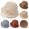 Sommer-Sonnenschutzhut Französischer Stil Gerollter Rand Sonnenschutzhut Outdoor Fischerhut Koreanische Mode Blumenhut für Damen