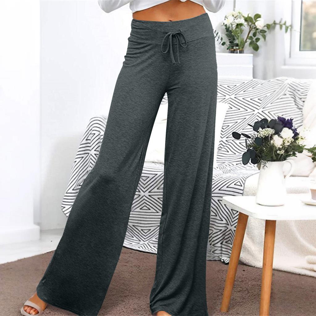 Women's Wide-leg Yoga Pants With High-waisted Sports Trousers
