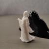 Free Shipping: Li Bai and Du Fu Playing Flute Resin Miniature - Chinese Style Landscape Ornament