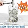 Piggy Bank for Adults Must Break To Open Acrylic Clear Piggy Bank Money Saving Box for Cash Saving Real Money Bank Coin Bank