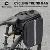 WEST BIKING Large Capacity Bicycle Rear Seat Bags EVA Multi-purpose MTB Road Bike Carrier Bag Expandable Cycling Rear Rack Bag