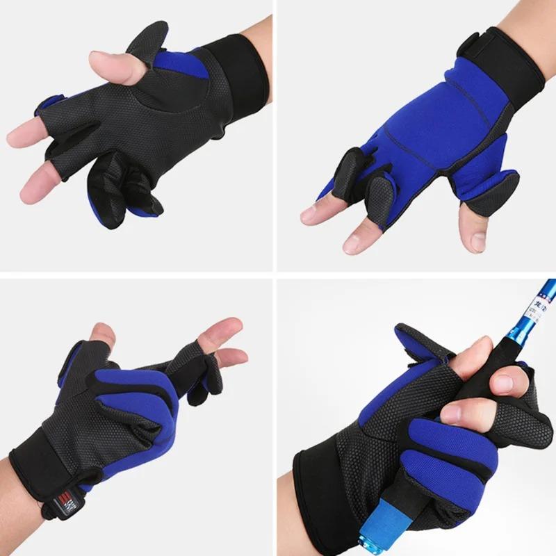 2PCS Fishing Gloves Catch Fish Anti-Slip Cut Full Finger Gloves Protect Hand Biking Bicycle Gloves Outdoor Activity Fishing Accessories