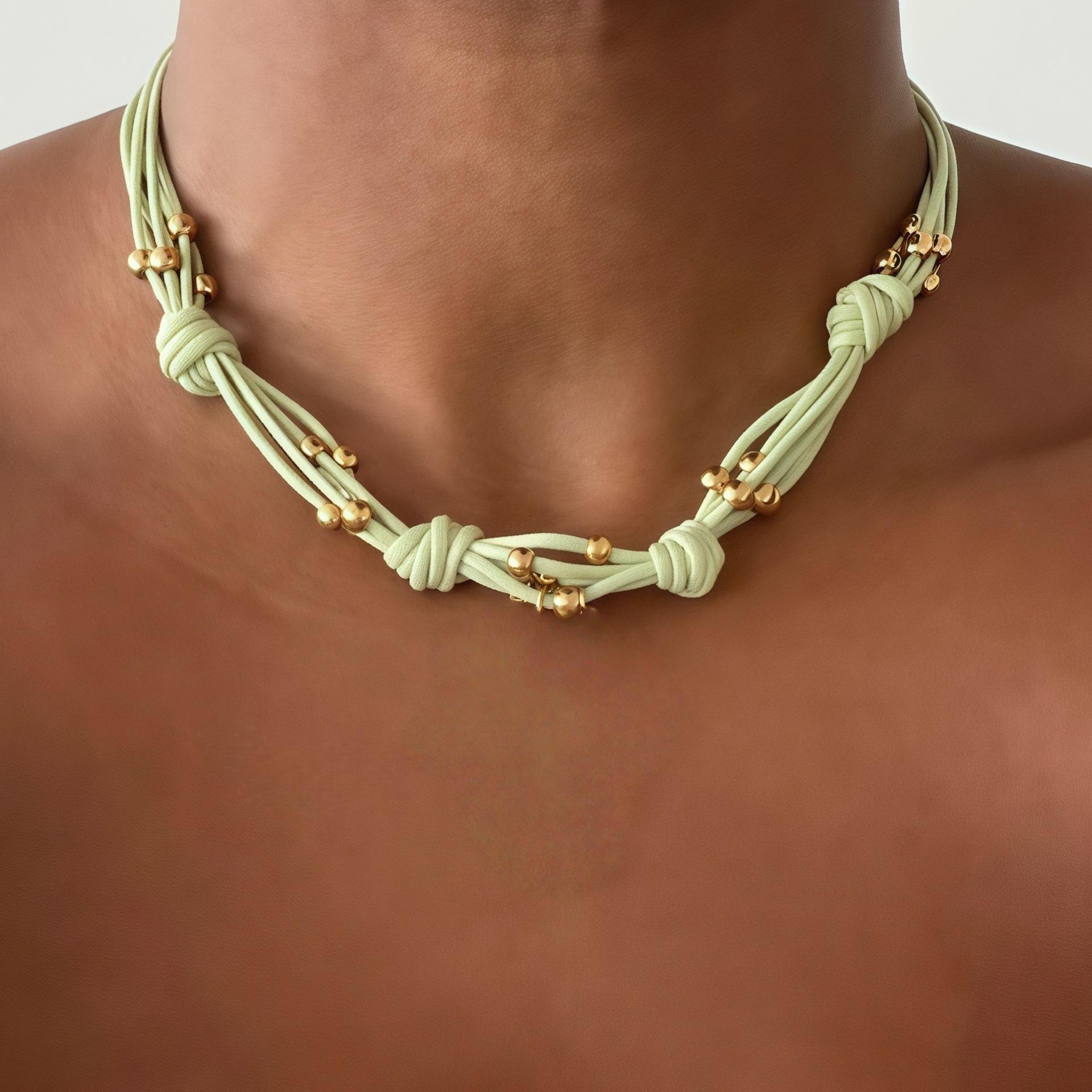 

Модное ожерелье для женских украшений зелёный