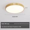All-Copper Modern LED Ceiling Light: Ultra-Thin Round Fixture for Bedroom, Balcony, and Hallway