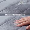 4Pcs/Set Memory Foam Bath Mat Soft Microfiber Bathroom Rugs Non-Slip Thick Toilet Mats Machine Washable Water Absorption Universal Bathroom Set
