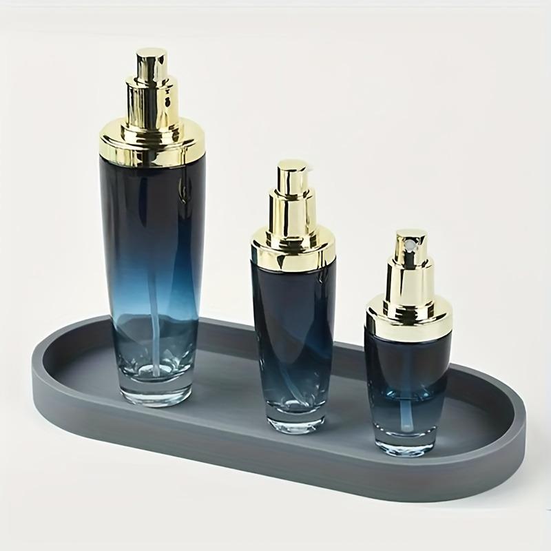 Elegant Silicone Dresser for Toiletries, Perfume and Jewelry Display with Artistic Patterns, Bathroom Decor and Accessories