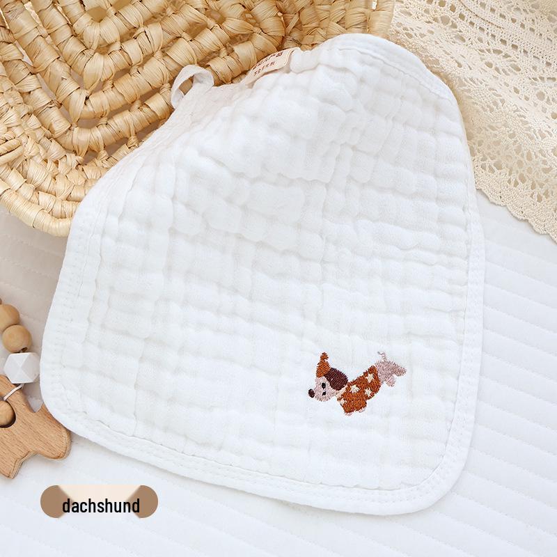 Six-Layer Soft Baby Gauze Washcloths - Absorbent Face Towels & Newborn Bibs