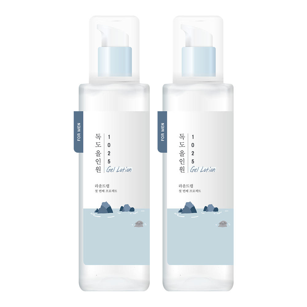 

Round Lab For Men 1025 Dokdo All-In-One Gel Lotion 200ml 1+1 Set Hydrating Men s Moisturizer