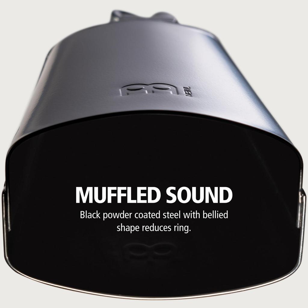 MEINL Percussion Cowbell Black Powder Coated Steel 6 3/4" SL675-BK []