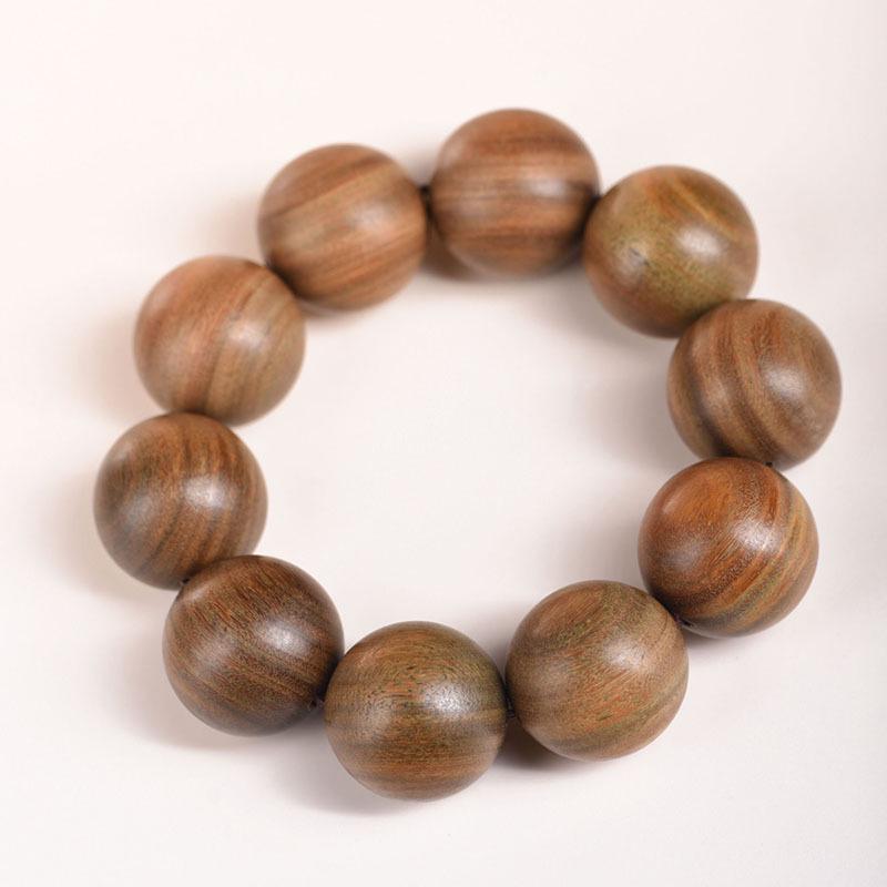 Argentina Agarwood & Green Sandalwood Unisex Prayer Beads Bracelet