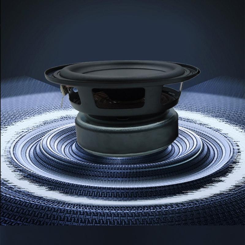 Waterproof 4Inch 25W HIFI Rubber Surround Speaker Outdoor Use For Portable Sound Devices Round Woofer