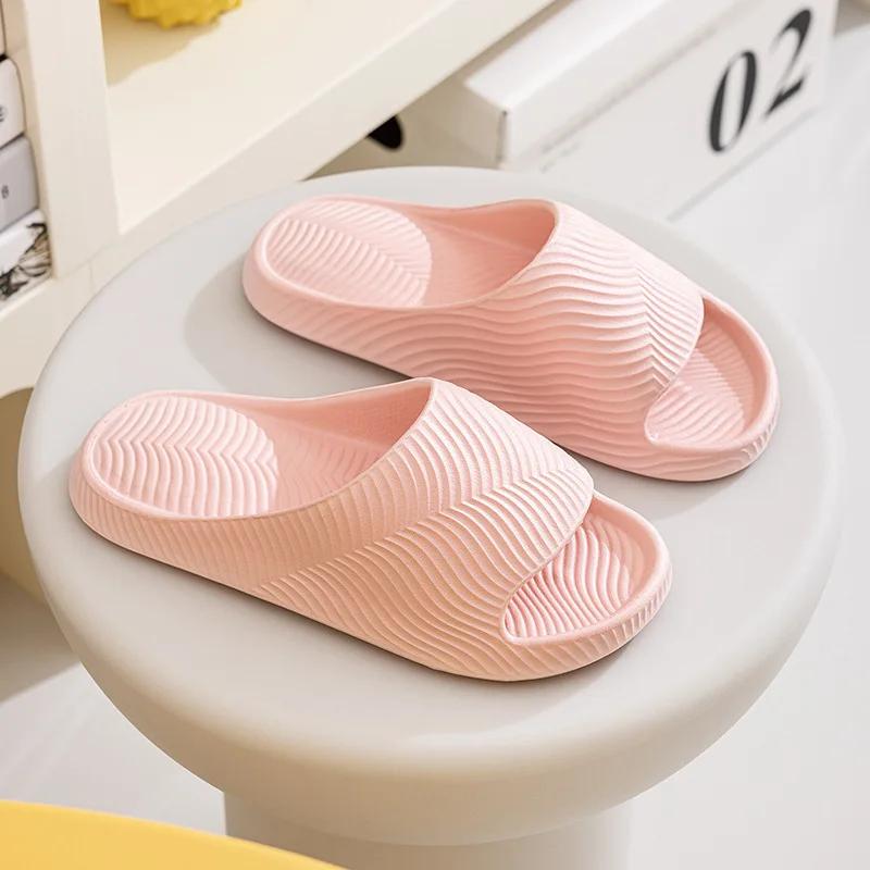 Fashion Shoes for Women Summer Fashion Concise Couple Home Shoes Non-slip Slides Soft Men Slippers Indoor  Women Sandals Women Shoes