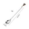 ZISIZ Christmas Tree Stainless Steel Spoon Set