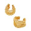 2 Pieces Bohemian Multiple Strand Bead Earrings with Artistics Wire Wrapping for Everyday Wear and Special Occasions