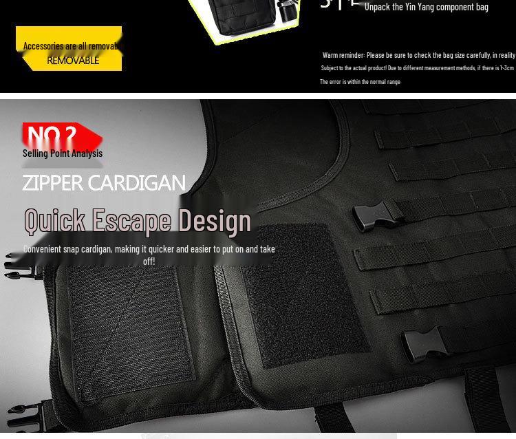 Amphibious Tactical Outdoor Sports Vest & Multifunctional Backpack Plate Carrier.
