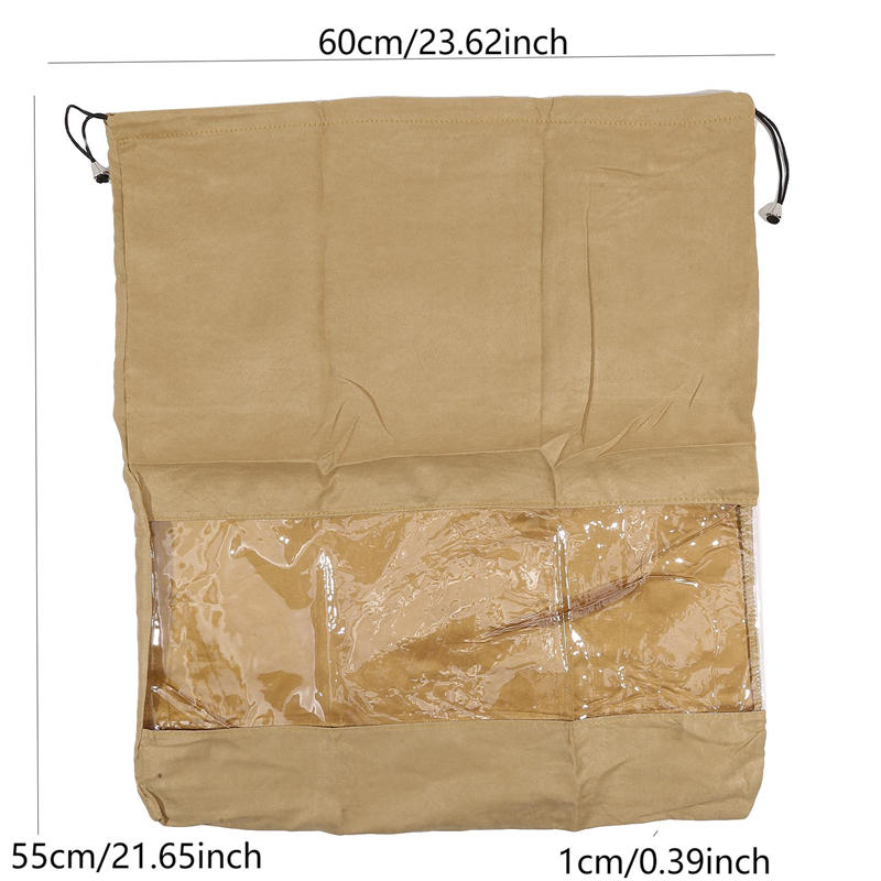Underwear Storage Bag Transparent Breathable Moisture Resistant Fully closed dust bag Drawstring Home Organization