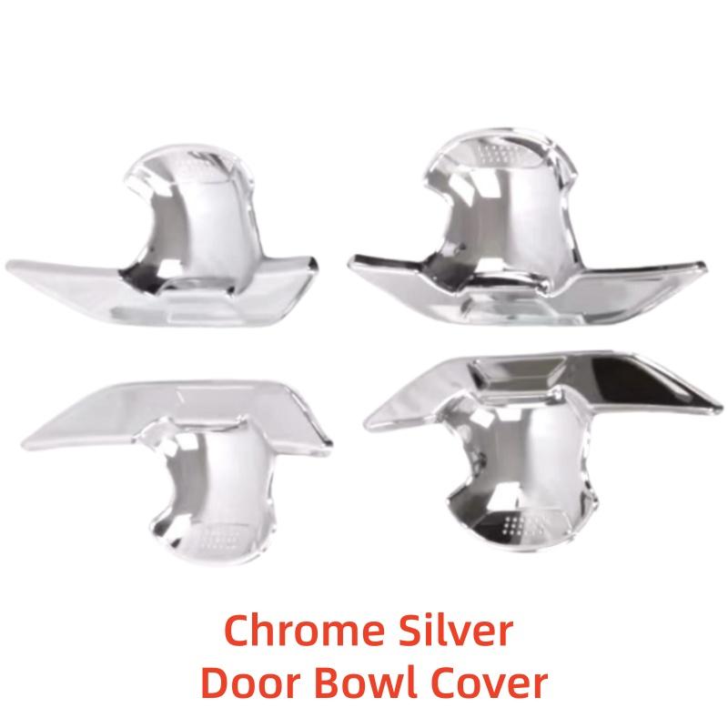 ABS Plastic Carbon Car Upgrade Accessorie Plated Exterior Door Handle Bowl Covers Trim Paste Style For Toyota RAIZE