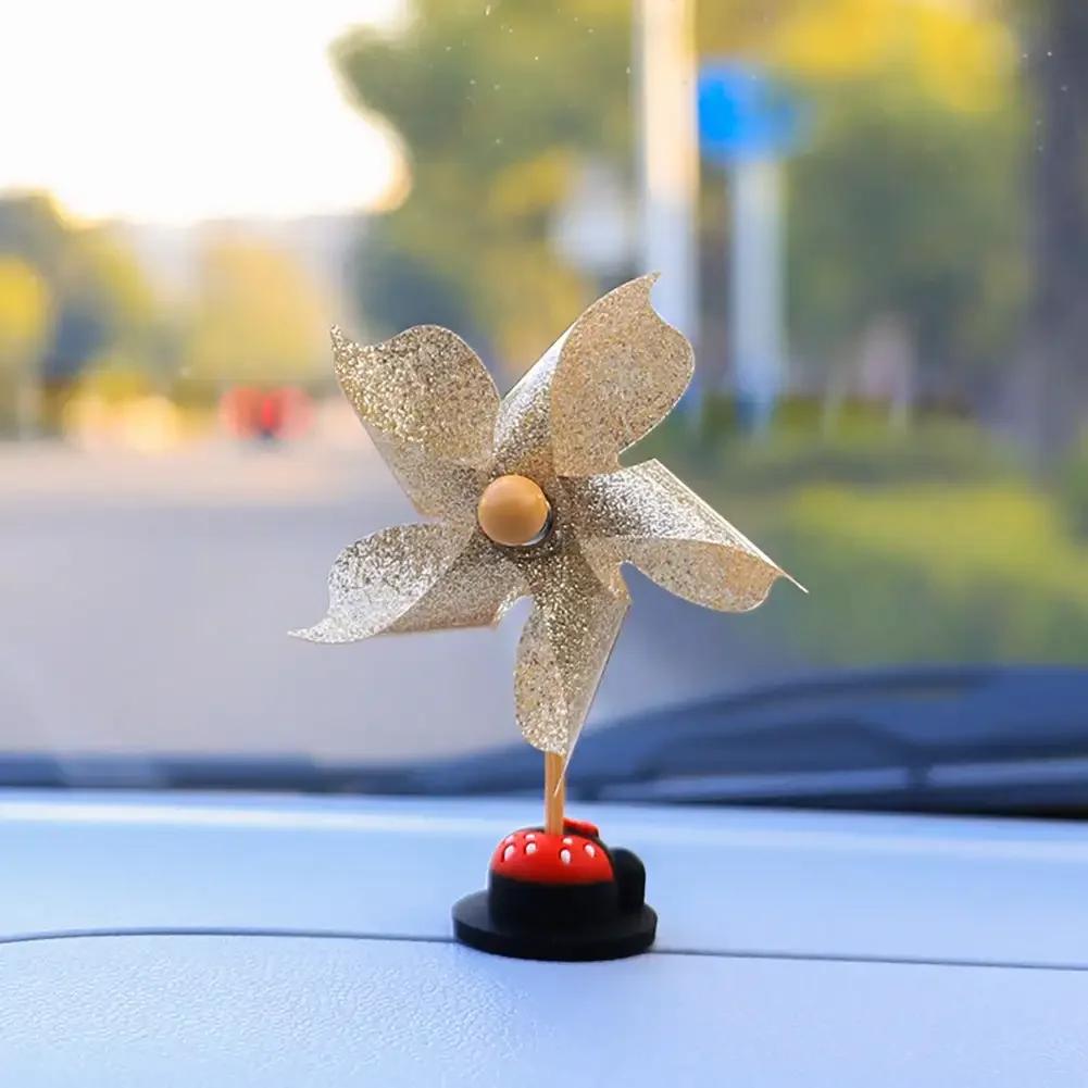 1 STÜCK Auto Innendekorationen Rotierende Kleine Windmühle Kreative Dekorationen Kleine Ornamente Innenraum Mittelkonsole Dekorationen
