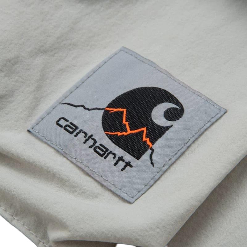 Carhartt WIP Adjustable Cuff Multi-Pocket Hooded Loose Fit Long Sleeve Jacket Men Jackets Pebble I027505-09C-S