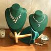 New High Quality Model Bust Show Exhibitor Velvet Jewelry Display Necklace Pendants Mannequin Jewelry Stand Organizer