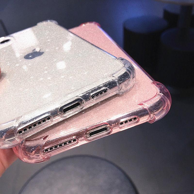 Pro Iphone 13 Pro Max Glitter Nárazuvzdorné Transparentní pouzdro na telefon Pro Iphone 12 11 Pro Max Xr Xs Max X 7 8 Plus měkký průhledný kryt