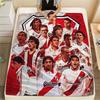 River Plate Football Club,pattern Flannel Blanket, High Quality Comfortable for All Seasons, Home Decor, Warmth and Comfort, Perfect for Gifts.