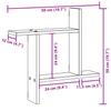 Wall Shelves 2 pcs Grey Sonoma 50x12x50 cm Engineered Wood