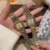 Elegant Gold Square Women's Quartz Watch - Chinese Style Business & Student Wear
