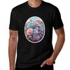Pink Blue And Purple Asters Tshirt Standard Fit Solid Tee Shirt Tshirt